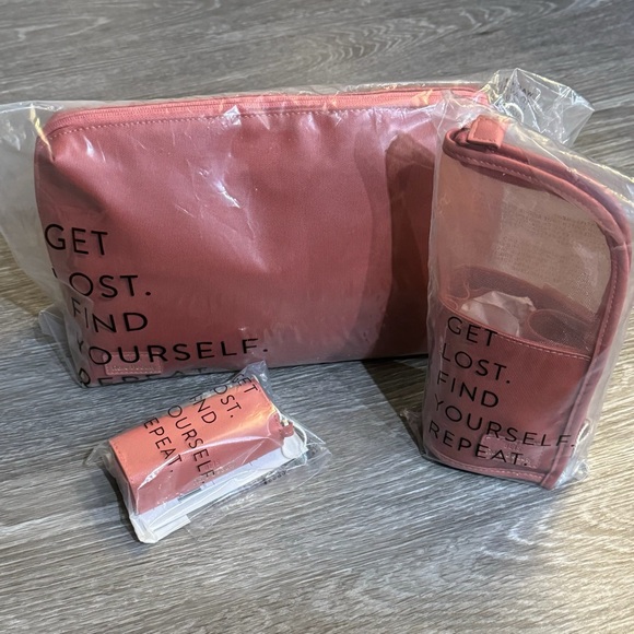 NWT-Beis X Rare Beauty-makeup pouch and case set in Worth - Picture 2 of 8
